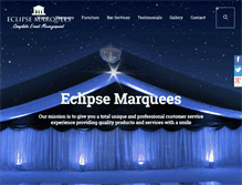 Tablet Screenshot of eclipsemarquees.com